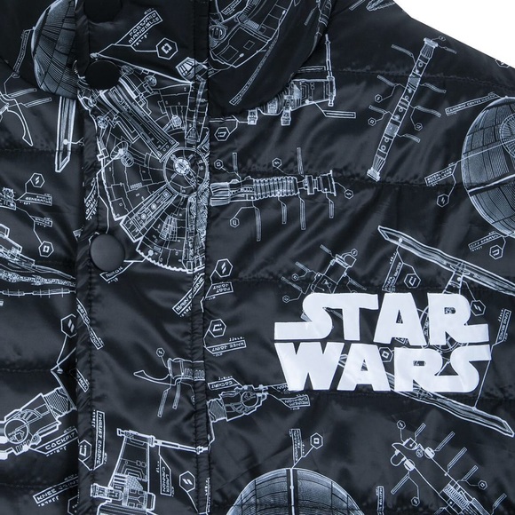 [SOLD] Disney Star Wars Blueprint Quilted Parka - Picture 2 of 8